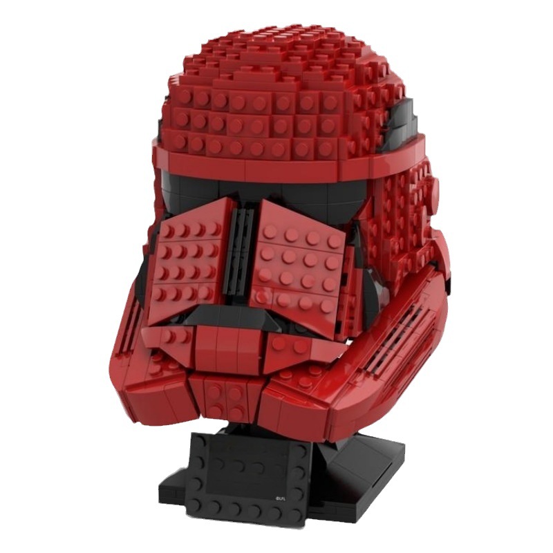 跨境热卖moc-92823西斯骑兵头盔兼容乐高小颗粒积木拼装玩具模型