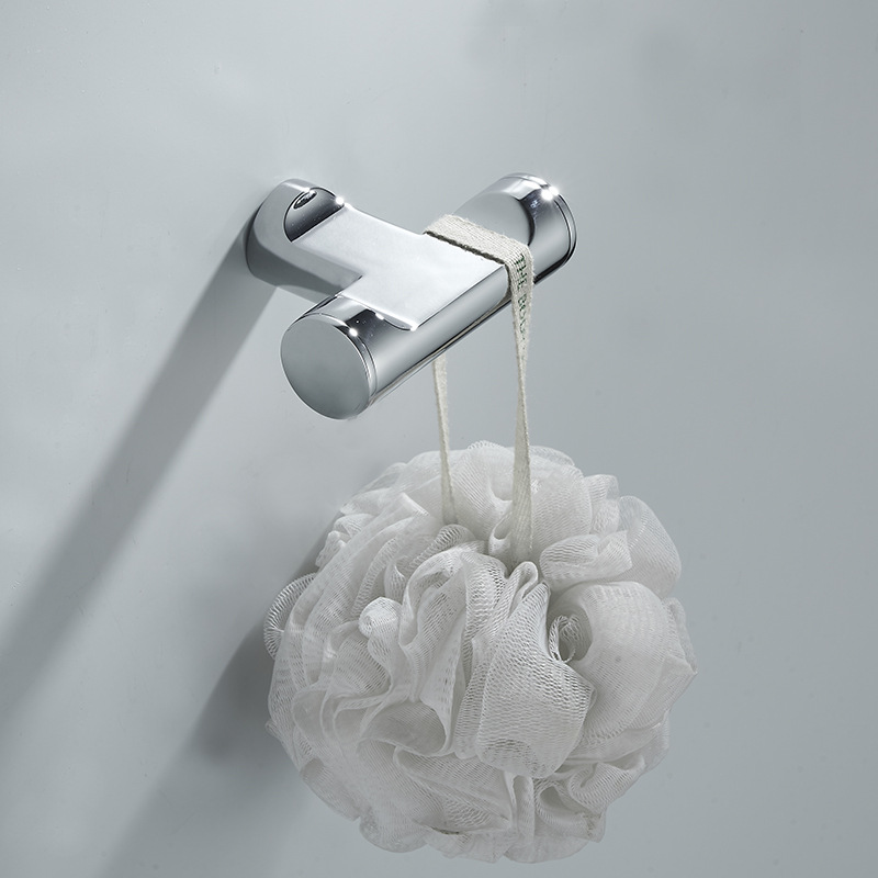 酒店工程锌合金电镀挂衣钩壁挂浴室毛巾钩卧室玄关门后挂钩衣帽钩