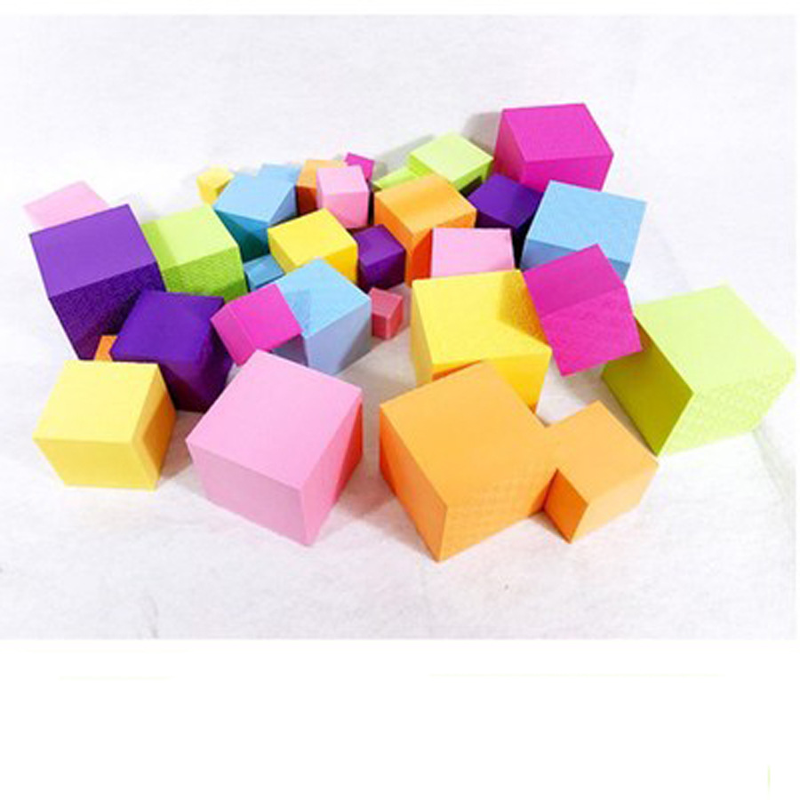 eva泡沫方块积木 数学认知教具 娱乐摄影道具 diy教学方块游乐场