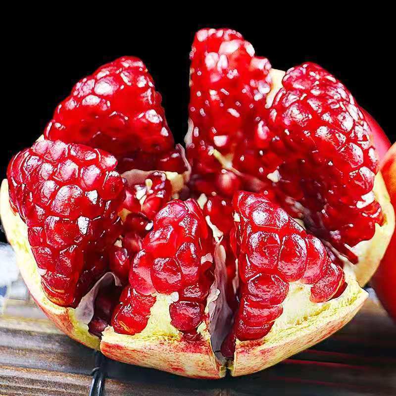 包邮突尼斯软籽石榴现摘现发无籽红心水晶石榴应季水果新鲜甜水果