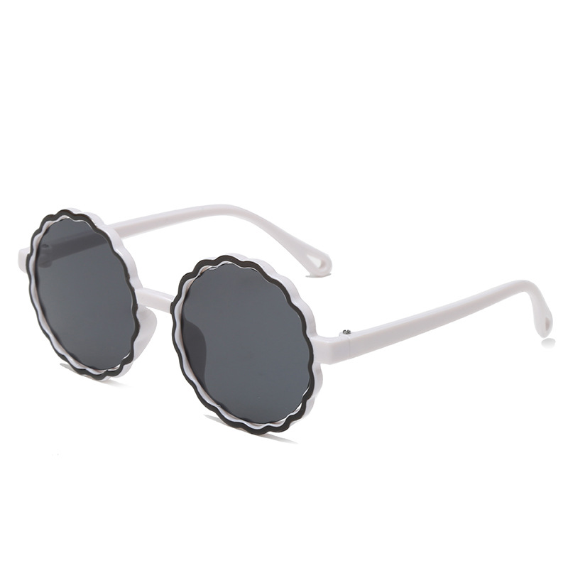 New Kids Sunglasses Wave Ocean Lens Irregular Sunglasses Trendy UV Protection Baby Fashion Sunglasses