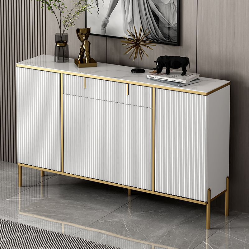 意式现代轻奢岩板鞋柜家用门口入户门厅柜白色经济型大容量玄关柜