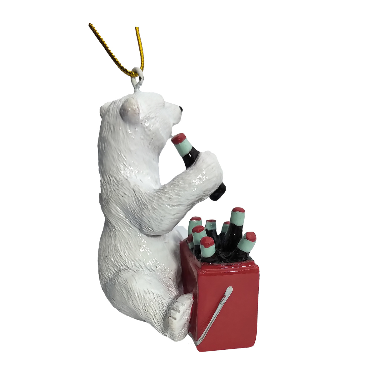 创意北极熊 & 可口可乐冰柜系列手办树脂公仔雕塑挂件