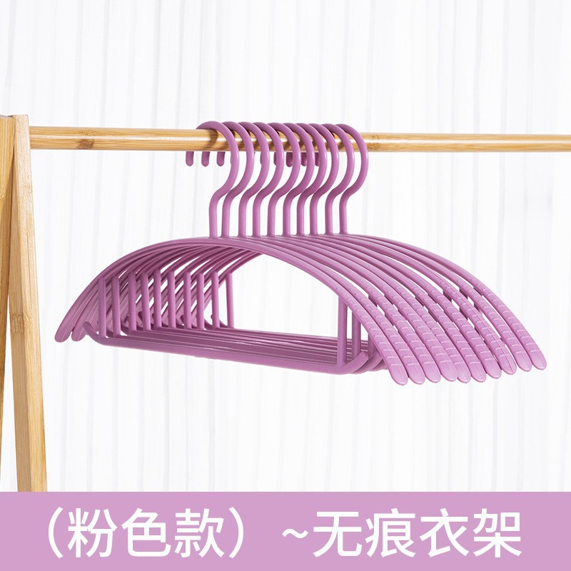 Household Clothes Rack Macaron Color Drying Rack Clothes Support Semicircle Traceless Plastic Hanger Non-Slip Clothes Hanger