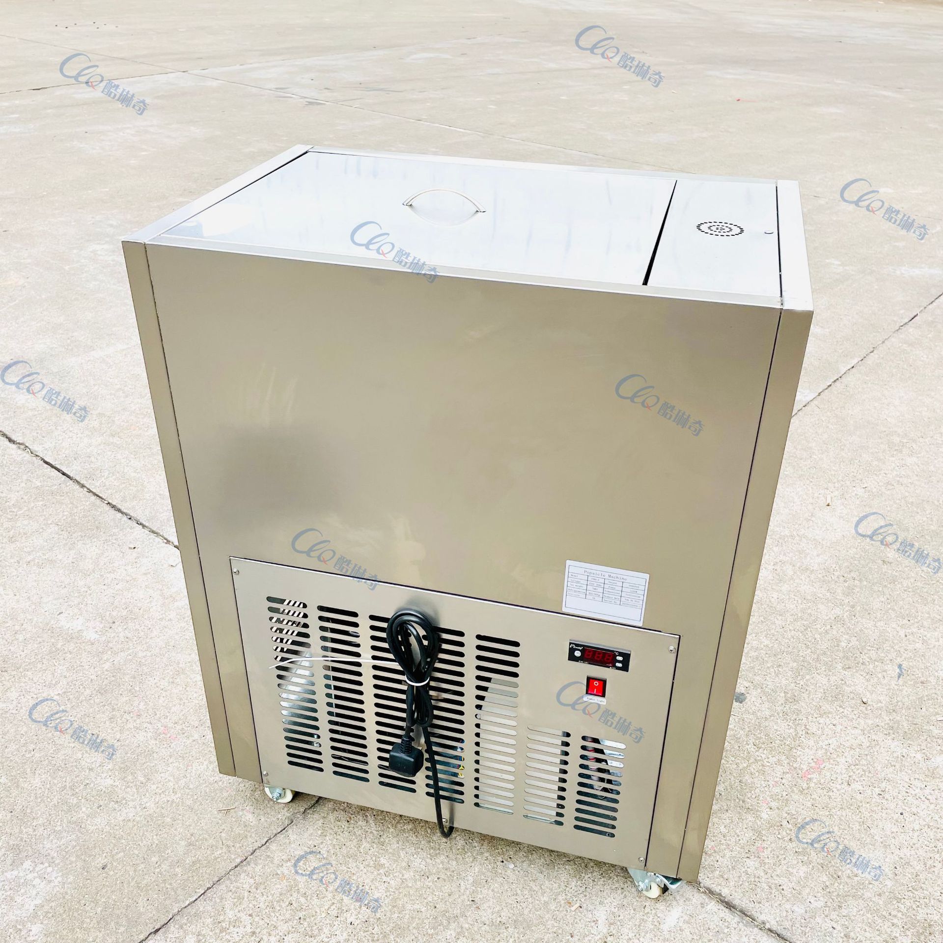 新加坡商用小型双模冰棍机绿色心情绿豆冰棍机牛奶小布丁制作设备