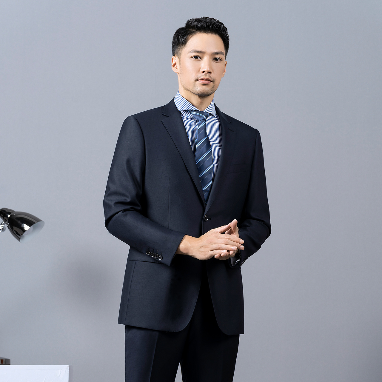 男士西装男婚礼伴郎服70%羊毛西装套装男政府企业高管工作服外套