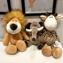 可爱森林动物狐狸狮子长颈鹿公仔毛绒玩偶睡觉抱娃娃儿童生日礼物