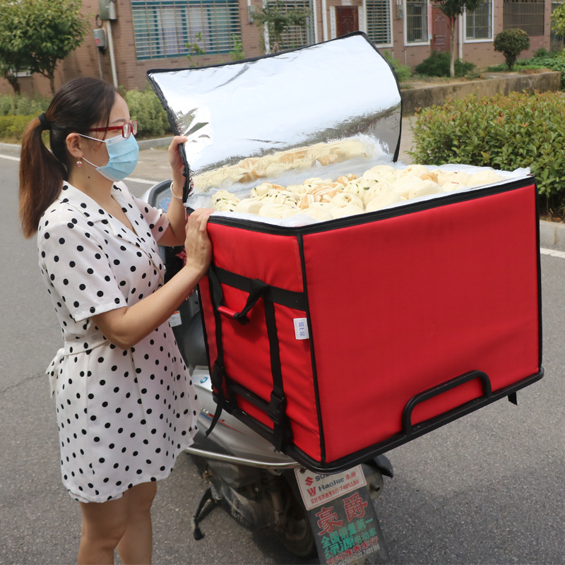 冬季送餐箱保温箱外卖专用盒饭快餐超大泡沫箱包食品冷藏商用