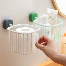 筐厨房壁挂式沥水置物篮塑料免打孔宿舍浴室纸巾盒放牙刷杯架