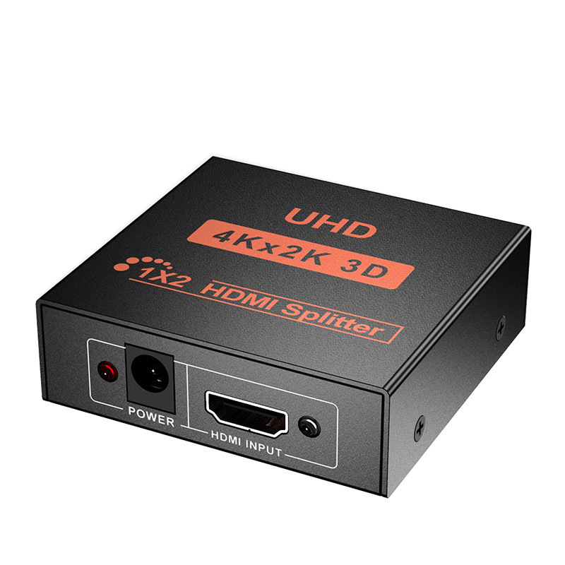 Hdmi Distributor One Divided into Two 4K Hd Video Series Hdmi One-Switch Two-Way Frequency Divider Multi-Monitoring Device Cross-Border