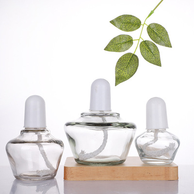 玻璃透明酒精灯含灯芯塑料灯帽玻璃试验酒精灯实验室加热器材