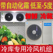 冷库制冷全套3p4p5p小型冷库制冷机冷藏鲜花蔬菜水果保鲜机组安装