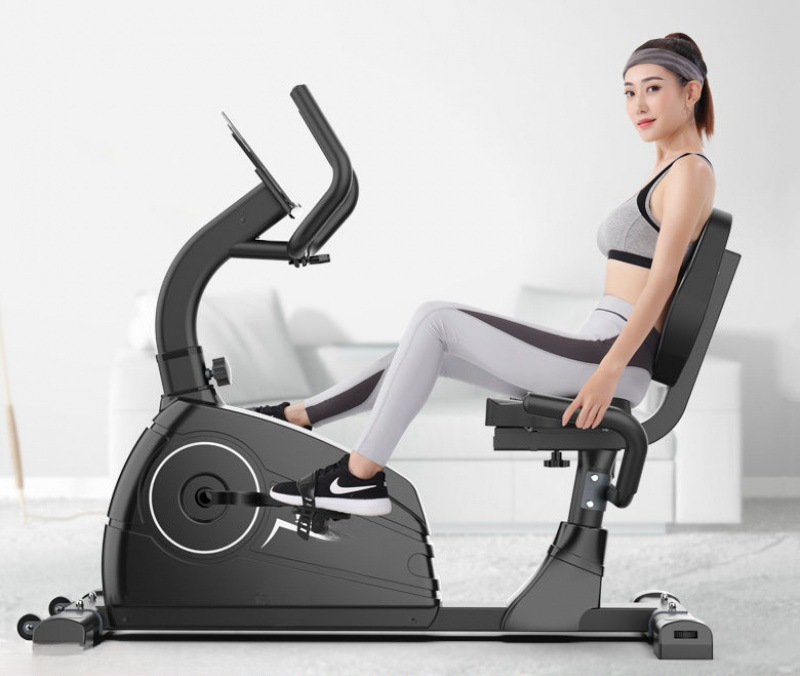 gp卧式健身车家用动感单车静音磁控脚踏车老年人康复训练器材