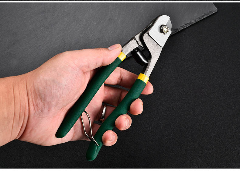 钢丝钳8寸多功能省力鹰嘴钳子工具钢丝绳剪断钳断线专用剪刀强力