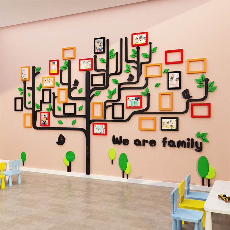 幼儿园环创主题文化照片墙背景墙面学生风采展示环境布置装饰成品