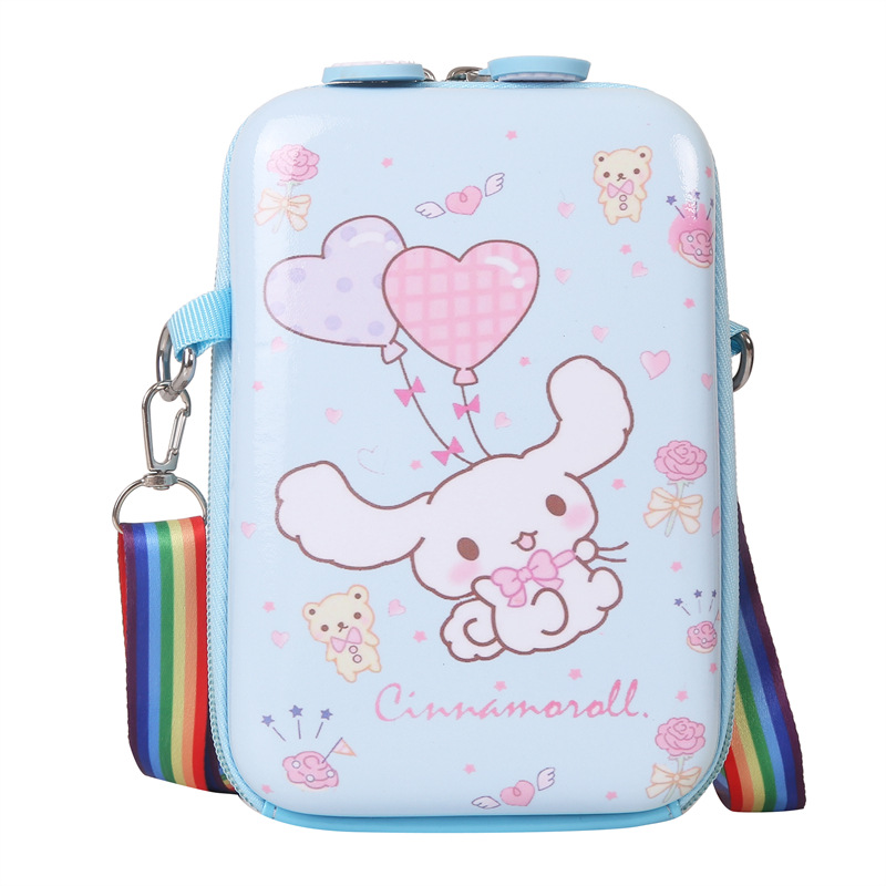 2023 New PVC Hard Case Box Bag Cute Crossbody Bag for Girls out Shoulder Bag Casual Mobile Phone Parent-Child Square Bag