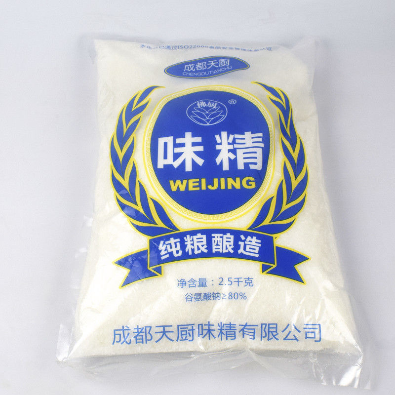 味精批发5斤装成都天厨纯粮大包易溶小结晶餐饮大包装2.5kg