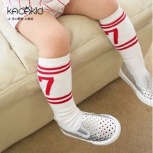 新生儿袜子儿童夏季童袜批发kacakid宝宝薄款中筒女童红色运动袜