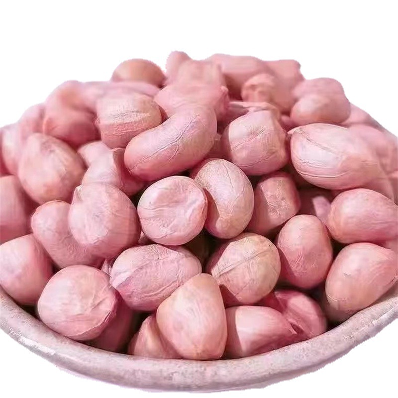 50斤包邮 河北新货粉皮花生米 无壳粉皮生花生大粒白沙榨油花生