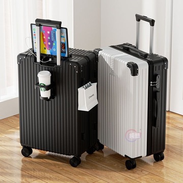 大容量密码箱铝框款韩版行李箱女拉杆箱男学生旅行箱万向轮皮箱子