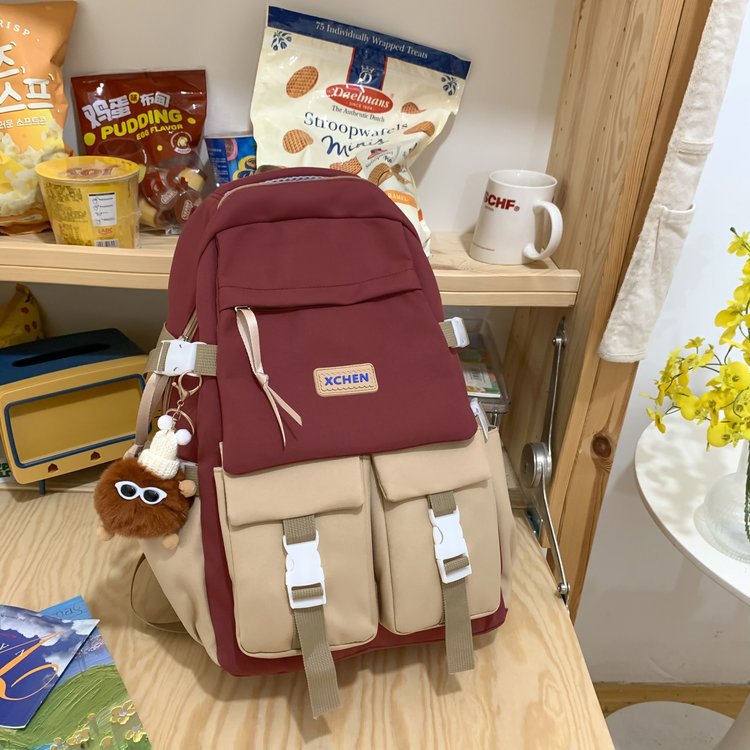 INS Japanese Style New All-Match Schoolbag Female College Student Japanese and Korean Junior and Middle School Students Backpack Large Capacity Simple Backpack