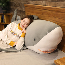 可爱大鲨鱼毛绒玩具布娃娃公仔床上陪你睡觉抱枕不可拆大玩偶批发