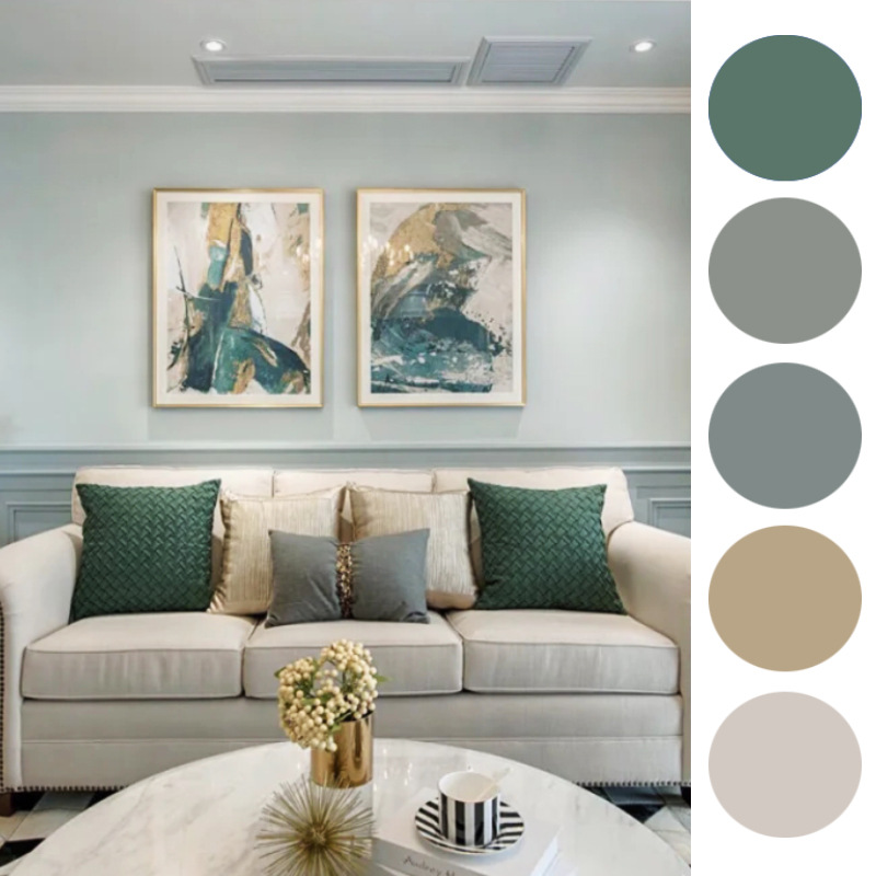 内墙乳胶漆室内自刷墙面白色彩色墙漆无味粉色油漆涂料家用