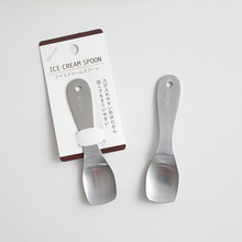 日本进口echo不锈钢甜品勺创意酸奶勺雪糕勺冰淇淋勺儿童小勺子