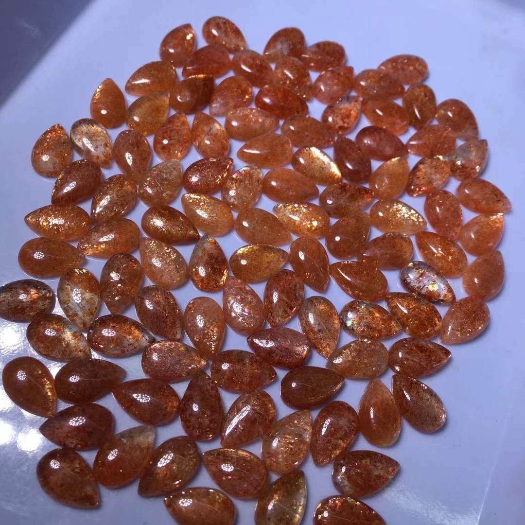 0成交17个天然红sunstone鸽血裸石戒