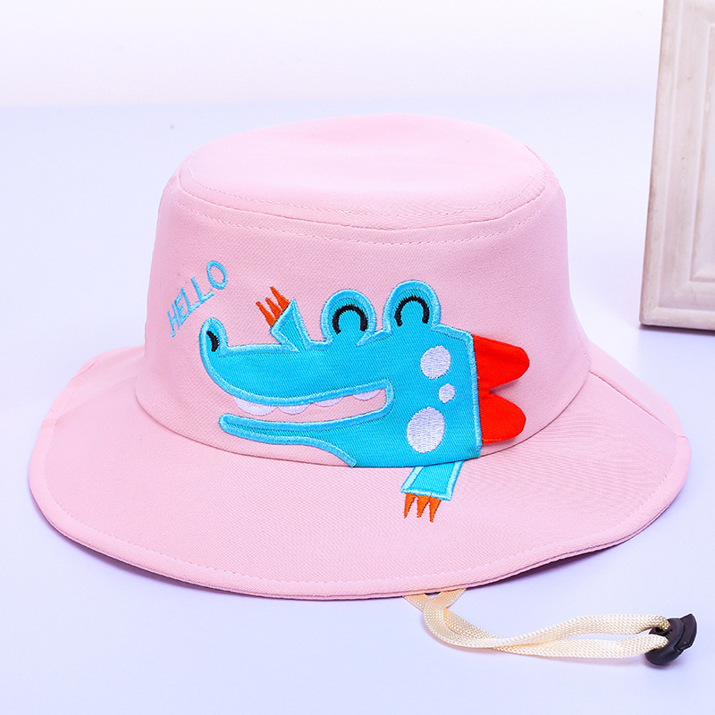 Children's Hat Bucket Hat Cartoon Cute Boys and Girls Spring and Summer Outdoor Sun Hat Sports Breathable Beach Sun Hat