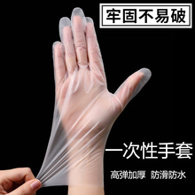 一次性手套加厚款盒装 透明薄膜手套TPE手套餐饮外卖家务手膜批发