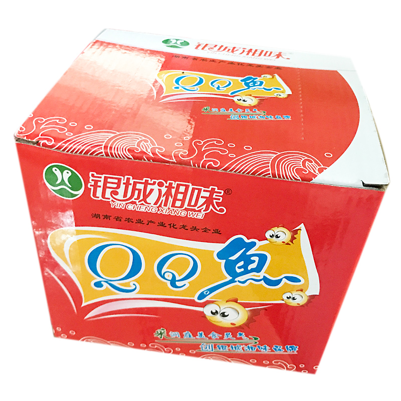 银城湘味qq鱼仔13克×40包香辣酱汁鱼仔湖南毛毛鱼小鱼仔零食小吃
