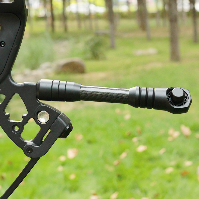 3k碳素减震器6寸 复合反曲弓箭竞技射击射箭吸音减震平衡杆 现货