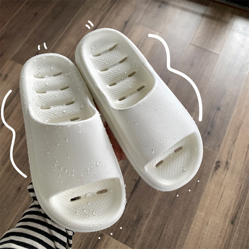 Thick Bottom Soft Bottom Home Couple Bathroom Home Bath Waterproof Lightweight Non-Slip Quick-Drying Shit Feeling Slippers Super Soft