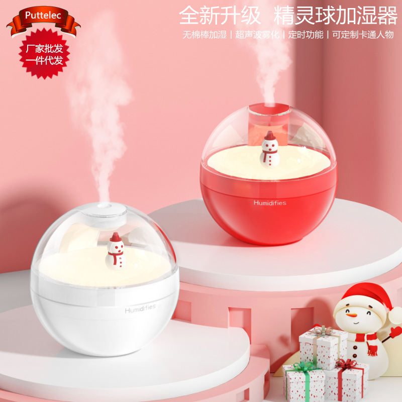cross-border e-commerce new preserved fresh flower humidifier mini usb household desk poke ball spaceman humidifier