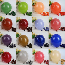 跨境5寸10寸18寸复古色乳胶气球生日派对装饰哑光气球加厚2.2克