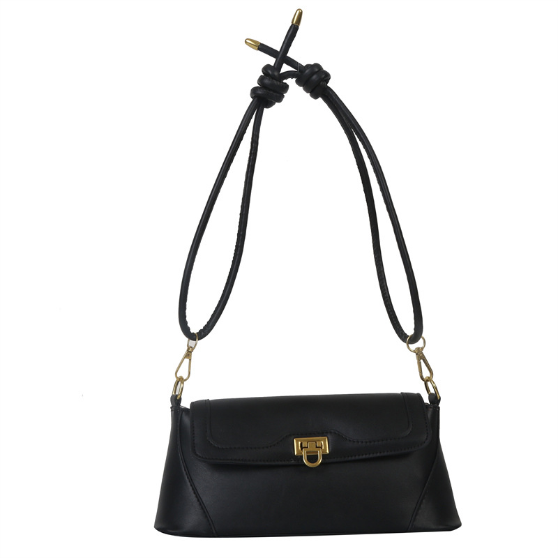 Wholesale Minority Fashion Bag Female 2023 Spring Travel Lock Underarm Small Square Bag Casual All-Match Shoulder Messenger Bag
