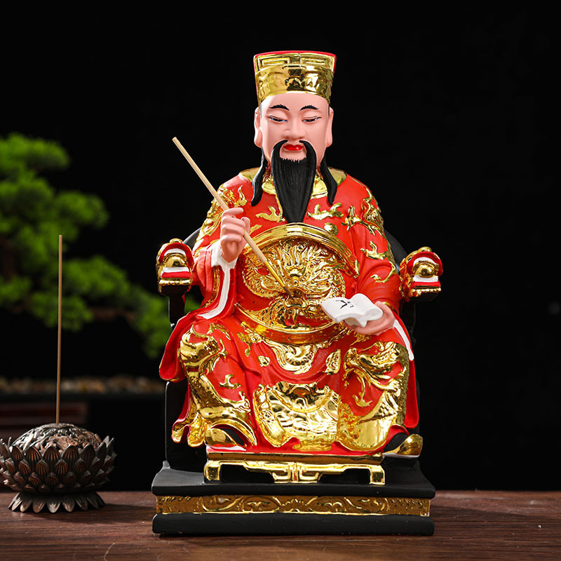 文昌帝君文昌星12寸16寸文曲星金榜题名树脂玻璃钢镀金佛像批发