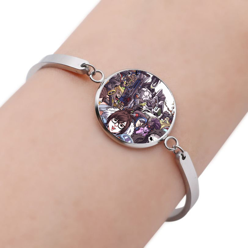 动漫游戏二次元手链守望先锋卡通周边手镯个性时光宝石合金手链