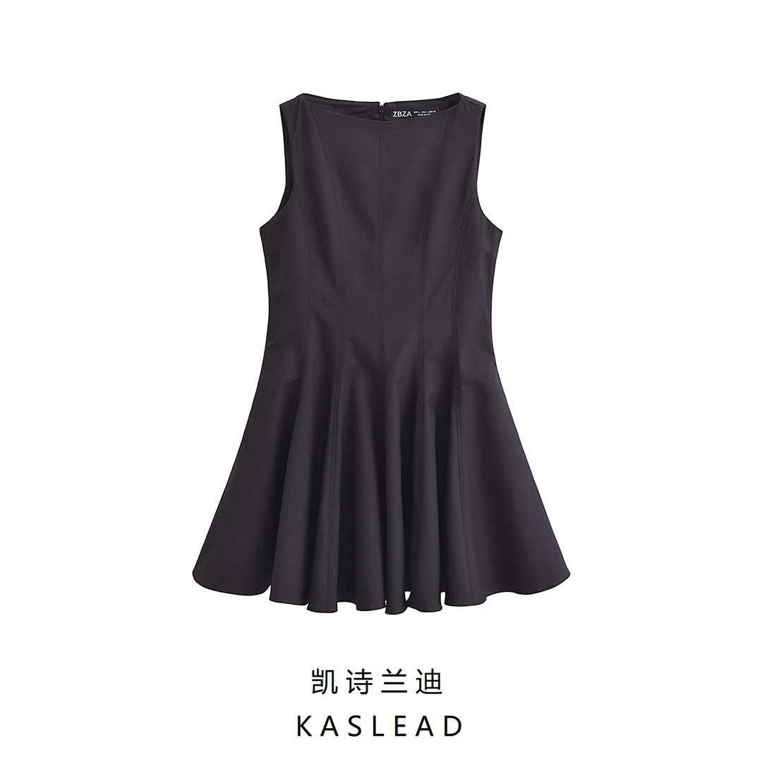 2024春季新款女装 欧美风时尚修身显瘦溜冰连衣裙 4043041-阿里巴巴