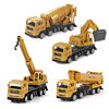 Engineering vehicles Toys full set excavator Toy car alloy Digging machine Inertia Excavator suit boy