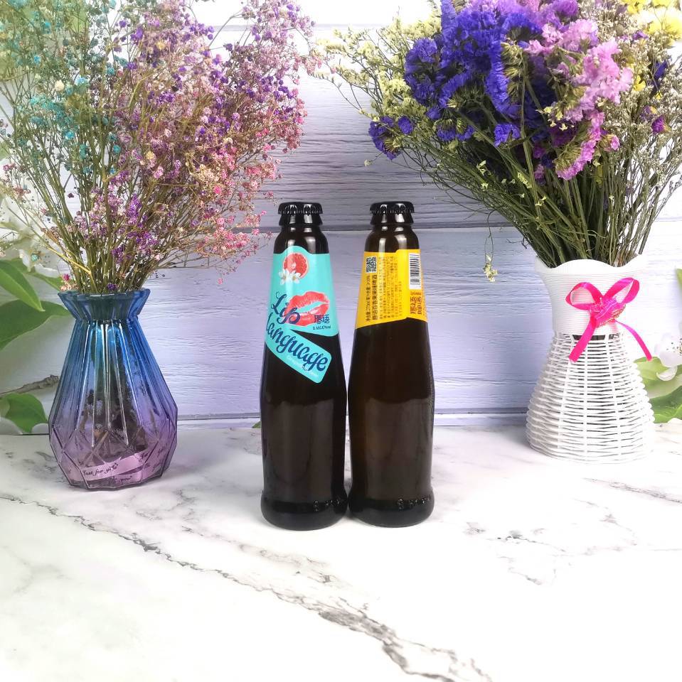 瓶装唇语果味女士啤酒 口感香甜 整箱批发24瓶270ml