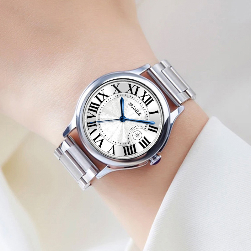 Song Langdi Disc Watch Female Refined Grace Women's Quartz Watch Best-Seller on Douyin Fashion Steel Belt Waterproof Watch