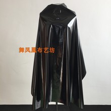 镜面 亮黑色皮革面料 亮色薄pu柔软弹力漆皮舞蹈服演出服装饰布料