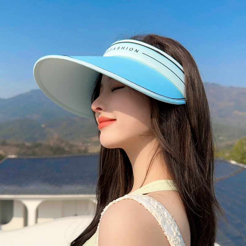 Sun Protection Hat Women's UV Protection Face Cover Sports Outdoor Air Top Ice Silk Sun Hat Summer Beach Sun Hat