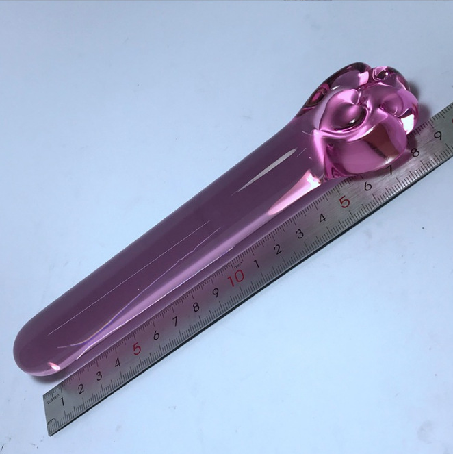 Full Pink Cat Claw Stick Girl's Stick Taste Ziwei Stick Glass Rear Stop Massage Stick Female Sex Toys Wholesale