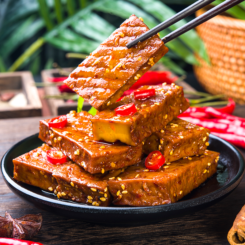 刘师傅卤香干香辣牛肉味可选湖南邵阳武冈豆腐干小包袋装零食包邮
