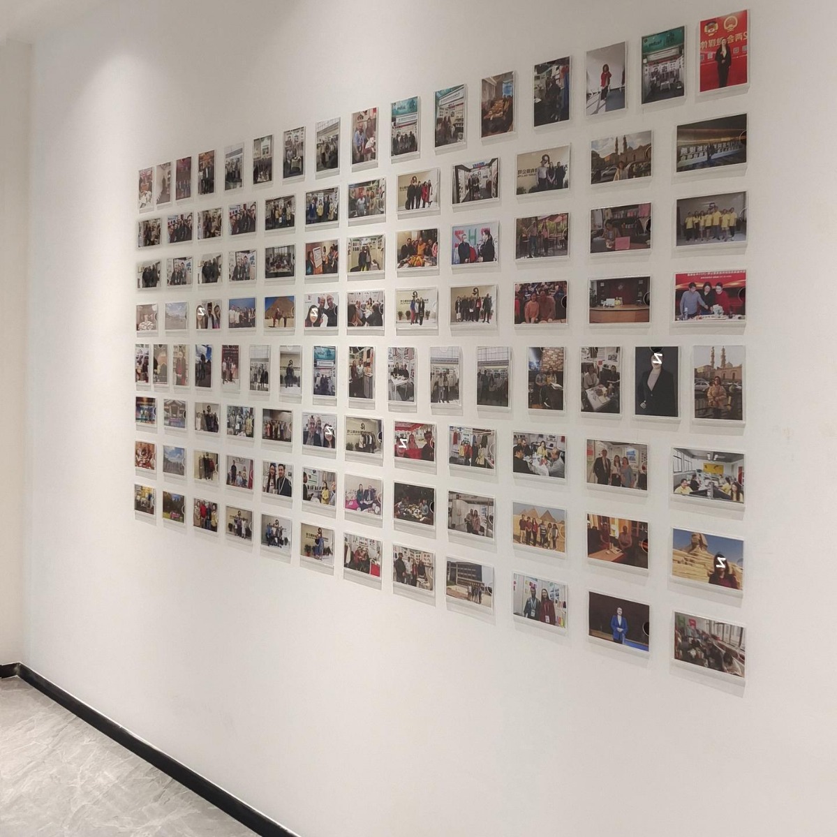 学校舞蹈培训教培训机构照片墙寸长方形亚克力单位展示墙包洗相