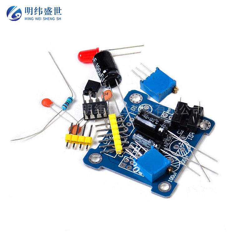 ne555脉冲发生器散件 ne555占空比频率可调模块diy套件脉冲发生器
