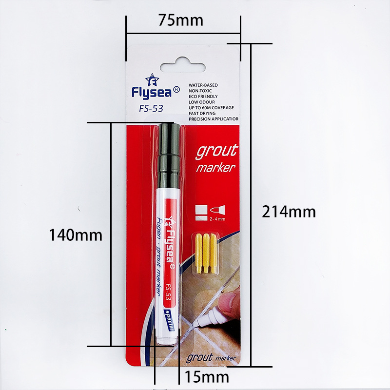 Yuanyang Press Type Painting Pen Day Shift Grout Pen Marker Pen Tile Beauty Seam Pen Wall Tile Floor Tile Paint-Mending Pen Wholesale